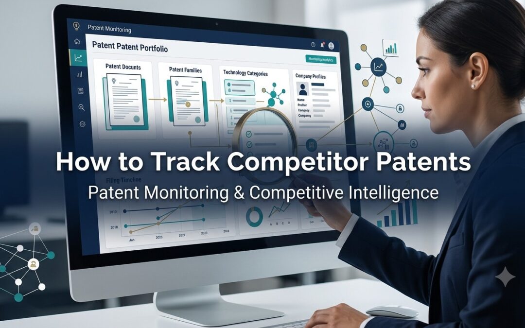Patent monitoring helps businesses track competitor filings, technology trends, and potential IP risks.
